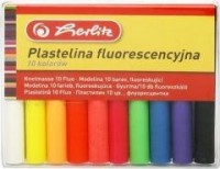 Plastelina fluorescencyjna 10 kolorów - zdjęcie produktu
