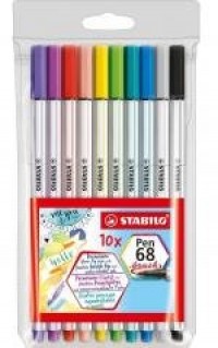 Flamastry Pen 68 brush 10 kolorów - zdjęcie produktu