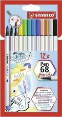 Flamastry Pen 68 brush 12 kolorów - zdjęcie produktu