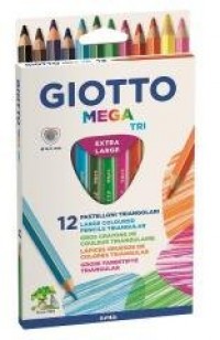 Kredki Mega Tri 12 kolorów GIOTTO - zdjęcie produktu