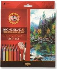 Kredki Mondeluz 36 kolorów + pędzel - zdjęcie produktu