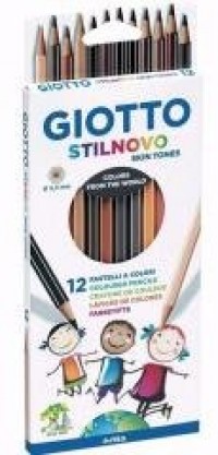 Kredki Stilnovo Skin Tones 12 kolorów - zdjęcie produktu
