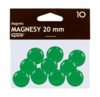 Magnes 20mm zielony 10szt GRAND - zdjęcie produktu