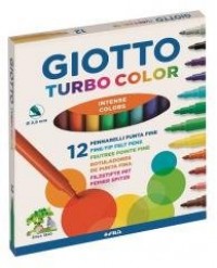 Pisaki Turbo Color 12 kolorów GIOTTO - zdjęcie produktu