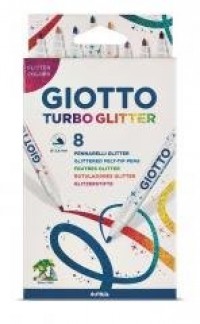 Pisaki Turbo Glitter 8 kolorów - zdjęcie produktu