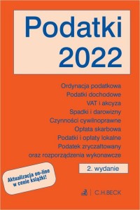 Podatki 2022 z aktualizacją online - okładka książki