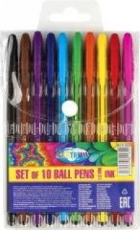 Zestaw długopisów żelowych 10 kolorów - zdjęcie produktu