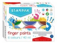 Farby do malowania palcami 6 kolorów - zdjęcie produktu