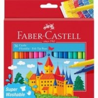 Flamastry Zamek 36 kolorów FABER - zdjęcie produktu