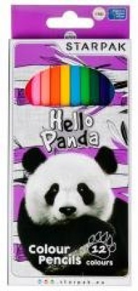 Kredki ołówkowe 12 kolorów Panda - zdjęcie produktu