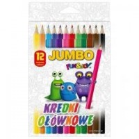 Kredki ołówkowe Jumbo 12 kolorów - zdjęcie produktu