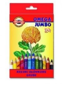 Kredki Omega Jumbo 24 kolory - zdjęcie produktu