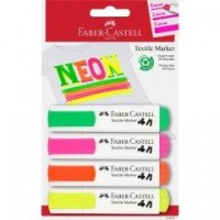 Markery do tkanin 4 kolory neonowe - zdjęcie produktu