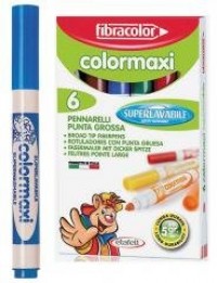Mazaki Color Maxi 6 kolorów FIBRACOLOR - zdjęcie produktu
