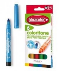 Pisaki Coloritone 6 kolorów FIBRACOLOR - zdjęcie produktu