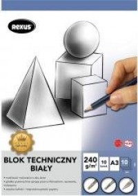 Blok techniczny A4/10K biały Premium - zdjęcie produktu