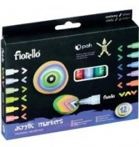 Markery akrylowe 12 kolorów FIORELLO - zdjęcie produktu