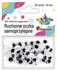 Oczy samoprzylepne bez rzęs 10mm - zdjęcie produktu