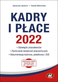 Kadry i płace 2022 - obowiązki - okładka książki