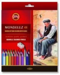 Kredki Mondeluz 48 kolorów + pędzel - zdjęcie produktu