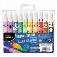Kredki żelowe 10 kolorów KIDEA - zdjęcie produktu