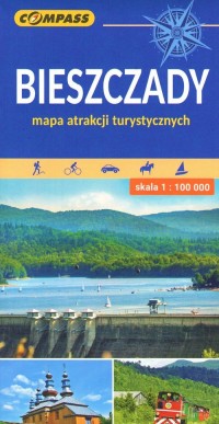 Bieszczady Mapa atrakcji turystycznych - okładka książki
