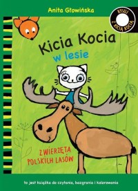 Kicia Kocia w lesie Kolorowanka - okładka książki