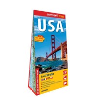 Mapa - USA samochodowo-turystyczna - okładka książki