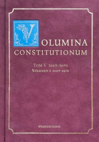 Volumina Constitutionum. Tom V: - okładka książki