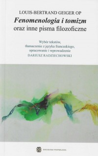 Fenomenologia i tomizm oraz inne - okładka książki