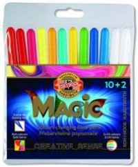Flamastry Magic 10+2 kolory - zdjęcie produktu