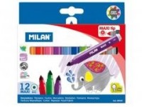 Flamastry maxi 12 kolorów MILAN - zdjęcie produktu