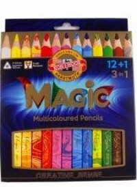 Kredki Magic trio 12+1 kolorów - zdjęcie produktu