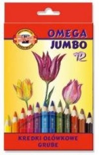 Kredki Omega Jumbo 12 kolorów - zdjęcie produktu
