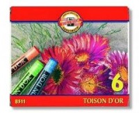 Kredki Pastele Toison D or 6 kolorów - zdjęcie produktu