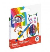 Kredki świecowe 12 kolorów FIORELLO - zdjęcie produktu