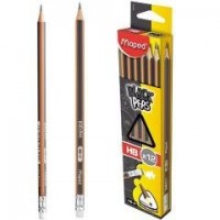Ołówek z gumką Blackpeps HB (12szt) - zdjęcie produktu