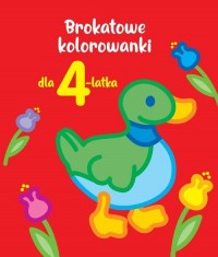 Brokatowe kolorowanki dla 4-latka - okładka książki