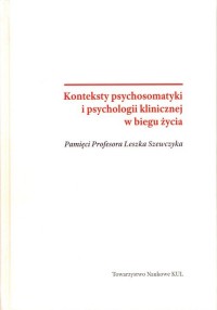 Konteksty psychosomatyki i psychologii - okładka książki