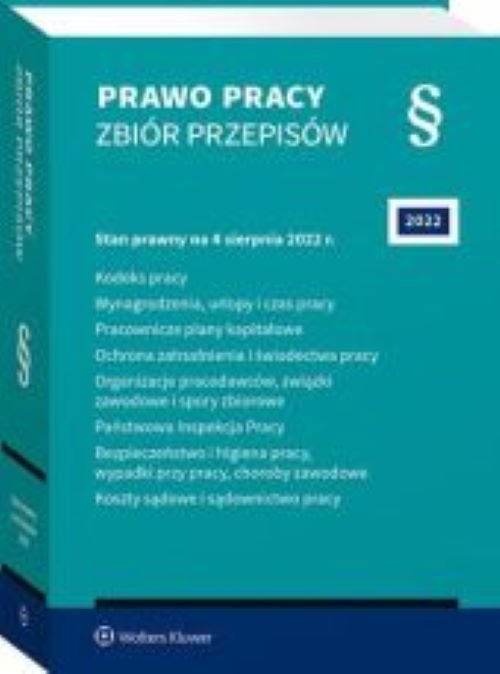 Prawo pracy Zbiór przepisów - okładka książki