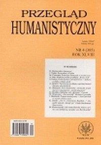 Przegląd humanistyczny - okładka książki