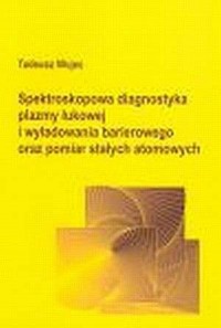 Spektroskopowa diagnostyka plazmy - okładka książki