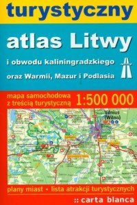 Turystyczny atlas Litwy i Obwodu - okładka książki