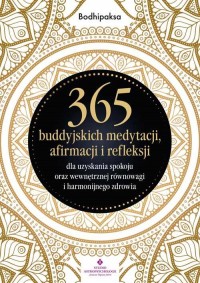365 buddyjskich medytacji, afirmacji - okładka książki