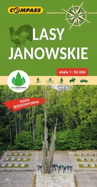 Mapa tur. - Lasy Janowskie lam - okładka książki