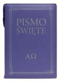 Pismo Święte w etui fioletowe - okładka książki