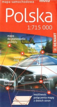 Polska - mapa samochodowa 1:715000 - okładka książki
