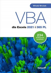 VBA dla Excela 2021 i 365 PL - okładka książki