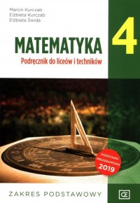 Matematyka 4. Podręcznik. Zakres - okładka podręcznika