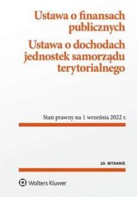 Ustawa o finansach publicznych. - okładka książki